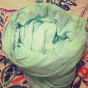 mint green infinity scarf